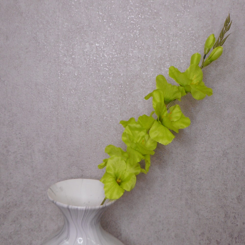 Artificial Gladiola Lime Green 79cm Artificial Flowers